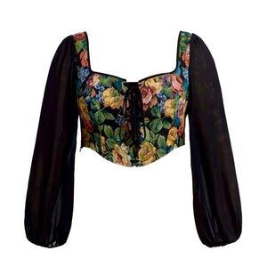 Vintage floral Corset